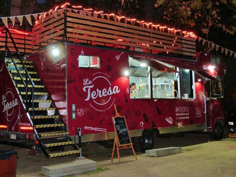 La Teresa - FoodTracker Food Truck Design Interior, Food Truck Interior, Food Truck Business Plan, Foodtrucks Ideas, Truck Restaurant, Food Truck Menu, Mobile Coffee Shop, Mobile Food Trucks, Food Cart Design