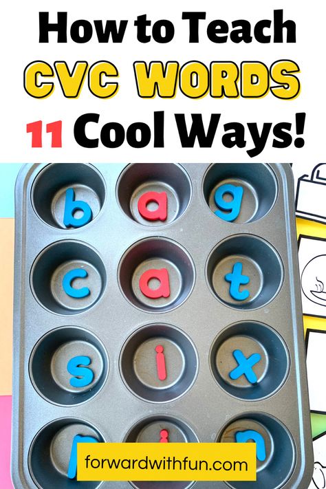 Lesson plan ideas for teaching kindergartenwrs to read and decode Cvc words through blending sounds. Cvc words are fun with these hands-on games, my fave is 9! Hands On Vowel Activities, Preschool Cvc Words, Decoding Cvc Words, How To Teach Blending Cvc Words, Teaching Blending Kindergarten, Kindergarten Cvc Activities Free, Introducing Cvc Words, Hands On Cvc Word Activities, Cvc Word Activities Preschool