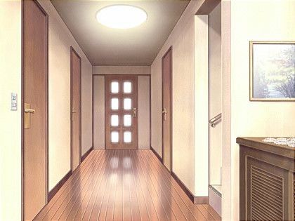 Hallway Background Anime, Anime Hallway Background House, Anime Backgrounds House, Anime House Drawing, Anime House Wallpaper, Gacha Life Backgrounds House, Gacha Hallway Background, Anime House Aesthetic, Anime House Interior