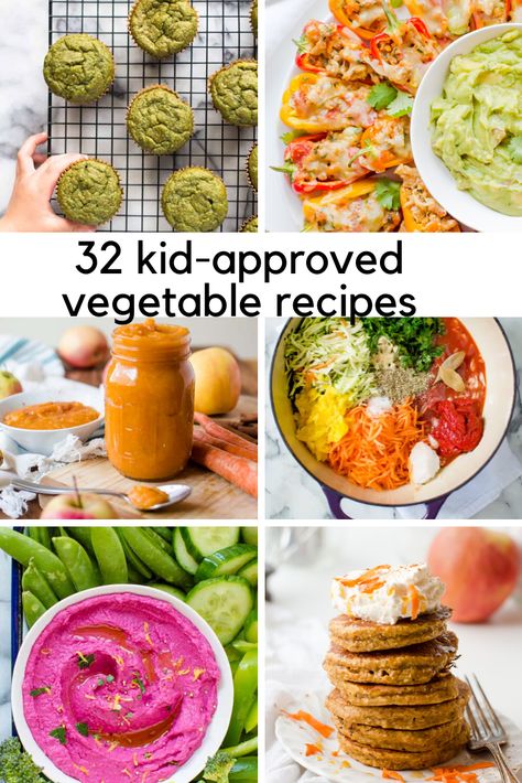 Make one of these tried-and-true vegetable recipes for kids and help your family get more veggies in #vegetablerecipes #vegetablerecipeforkids #toddlerfood #pickyeaters #veggieloaded Blw Vegetable Recipes, Easy Recipes With Vegetables, Easy Ways To Hide Veggies In Food, Fun Vegetables For Kids, Ways To Get Toddlers To Eat Veggies, Baking With Vegetables, Sneak Vegetables Into Food Kids, Adding Vegetables To Meals, Kid Friendly Hidden Veggie Recipes