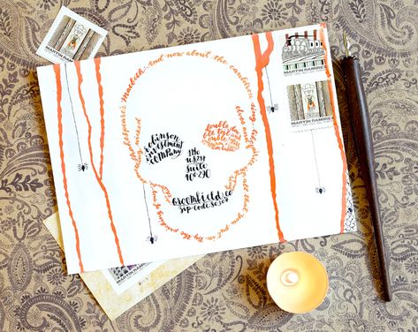 How to Make Deliverable Mail Art – The Postman's Knock Halloween Mail, Postal Art, Snail Mail Letters, Decorating Envelopes, Diy Postcard, Snail Mail Art, Postcards Diy, Mail Art Envelopes, Pen Pals