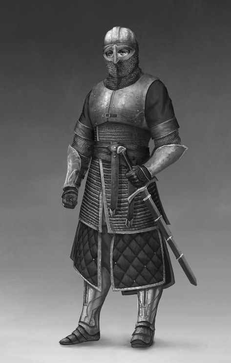 Tank Concept Art, Medieval Soldier, Armor Drawing, Warrior Concept Art, Historical Armor, Knight Art, Knight Armor, Dungeons And Dragons Characters, Medieval Armor