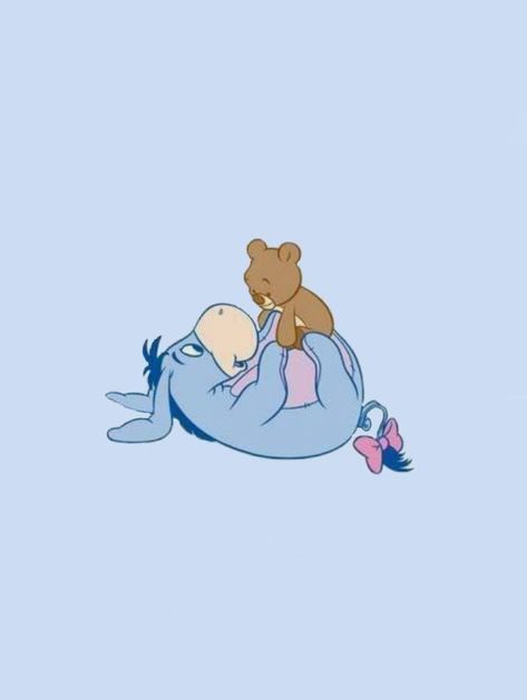 Eeyore Aesthetic, Eeyore Quotes, Eeyore Pictures, Cute Winnie The Pooh, Cute Disney Drawings, Karakter Disney, Disney Phone Wallpaper, Funny Phone Wallpaper, Cartoon Wallpaper Iphone