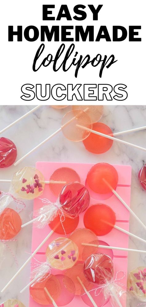 Easy Jolly Rancher Lollipops Diy, Home Made Suckers, Candy Making Recipes At Home, How To Make Suckers Homemade Lollipops, Homemade Suckers Lollipops, Sucker Recipe Homemade Lollipops, Home Made Lollipops, How To Make A Lollipop, Homemade Suckers Recipes