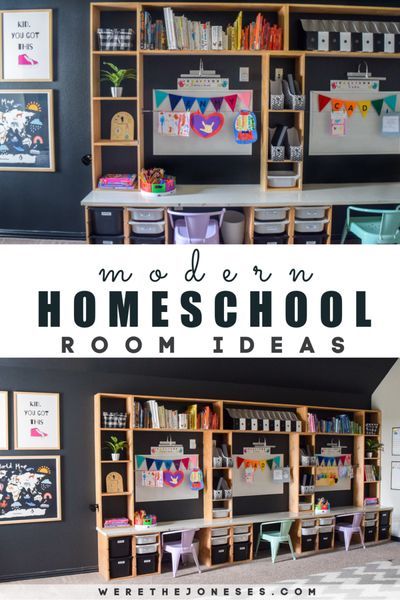 home school room ideas Modern Homeschool Room, Kids Homework Room, Homeschool Room Ideas, Diy Homeschool, Homeschool Room Decor, Homeschool Room Design, Learning Inspiration, Homeschool Room Organization, Homeschool Space