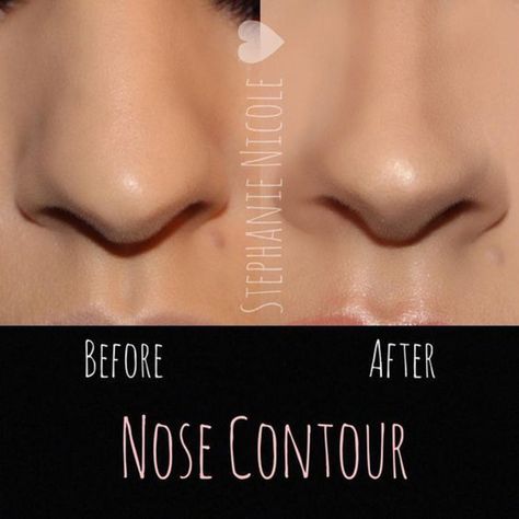 Makeup Nose, Make Up Diy, Makeup Contouring, Mascara Hacks, Nose Contour, Eyeliner Hacks, Nose Makeup, Makeup Tip, Nose Contouring