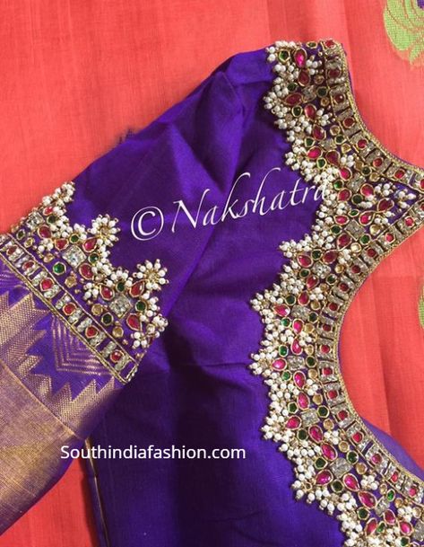 guttapusalu blouse patterns Blouse Designs Images, Work Blouse Designs, Maggam Work Blouse, Saree Bollywood, Wedding Saree Blouse Designs, Blouse Design Images, Wedding Blouse Designs, Blouse Designs Indian, Brocade Blouses