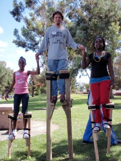 Maxham Stilts: Instruction, Performance, Construction Diy Stilts, Jumping Stilts, Big Brother Big Sister, Picnic Bench, Stilts, Big Brother, Fun Things To Do, Tools