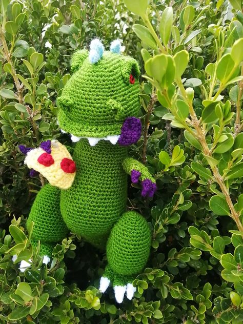 Reptar Rugrats, Crochet Dinosaurs, Dinosaurs, Dinosaur Stuffed Animal, Amigurumi, Toys, Crochet, Animals