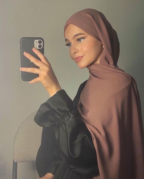 Beau Hijab, Estilo Hijab, Hijabi Fits, Stile Hijab, Mode Hijabi, Simple Hijab, Hijab Style Tutorial, Street Hijab Fashion, Stylish Hijab