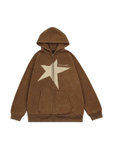 2023 Buy Star Letter Print Oversized Hoodie under US$46 in Hoodies Online Store. Free Shipping with US$69+. Check reviews and buy it today. Style: Casual/Street/Vintage/Hip Pop Fabric Content: Polyester Fit Type: Loose Fit Neckline: Hooded Sleeve Length: Long Sleeve #blackfriday #christmas #vintage #vintagestyle #fall #fallfashion #winter #streetstyle #outfits #ootd #trendyoutfits #fashionista #casualoutfits #star #oversized #longsleeve Hoodies Y2k, Grunge Tops, Y2k Star, Girl Grunge, Brown Hoodie, Loose Coats, Grunge Streetwear, Zip Hoodies, Y2k Clothing