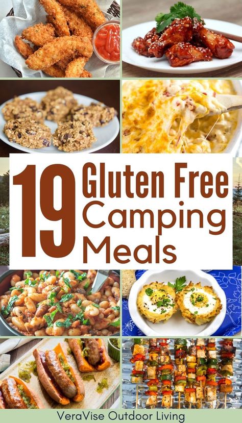 Gluten Free Camping Meals, Sesame Garlic Chicken, Paleo Camping Food, Spicy Black Bean Burger, Slow Cooker Gluten Free, Camping Food Recipes, Gluten Free Camping, Camping Meal Ideas, Grilled Steak Kabobs