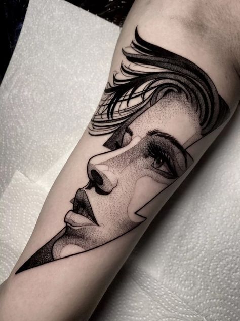 The Dark World Of Blackwork Tattoos: Tattoo Meaning & 178 Blackwork Tattoo Designs - TATTOOGOTO Pixel Tattoo, Face Tattoos For Women, Dark Mysterious, Blackwork Tattoos, Circle Tattoo, Special Tattoos, Fire Tattoo, Greek Tattoos, Thigh Tattoos Women