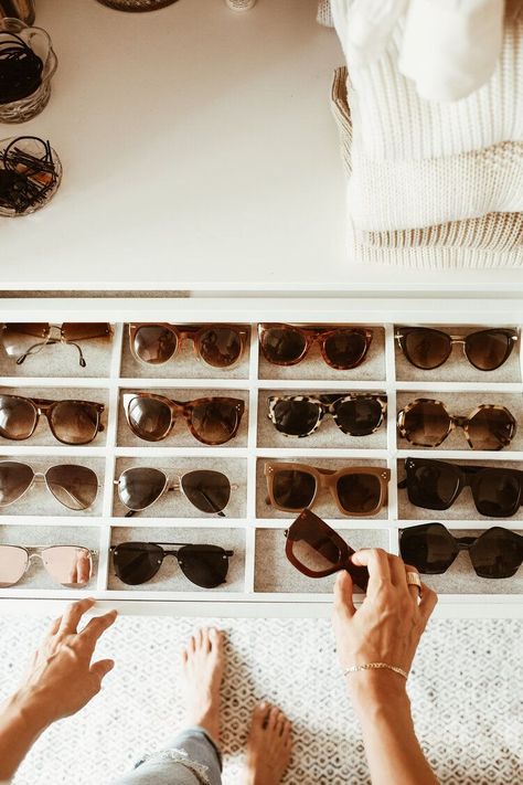 diy sunglass drawer organizer for Ikea Komplement pull-out tray Sunglasses Drawer Organizer, Sunglass Drawer, Sunglasses Drawer, Sunglasses Storage Diy, Sunglass Organizer, Ikea Komplement, Diy Sunglasses, Sunglasses Organizer, Diy Organizer