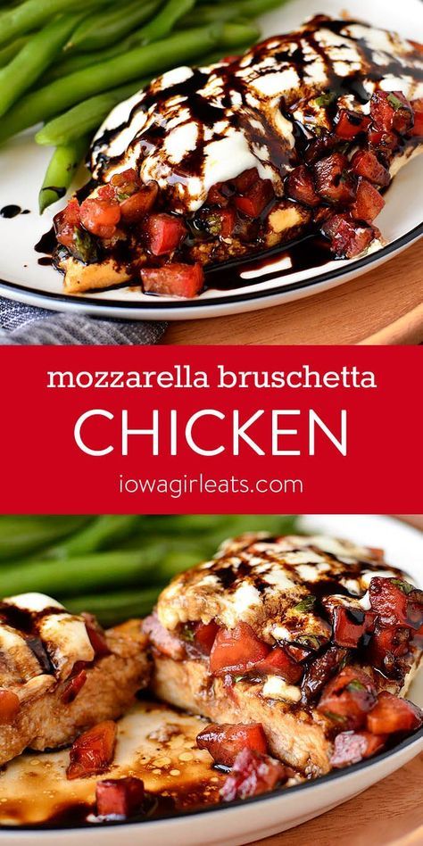 Mozzarella Bruschetta, Chicken And Mozzarella, Easy Gluten Free Dinner, Fresh Bruschetta, Wallpaper Food, Gluten Free Dinner Easy, Mozzarella Recipes, Bruschetta Chicken, Mozzarella Chicken