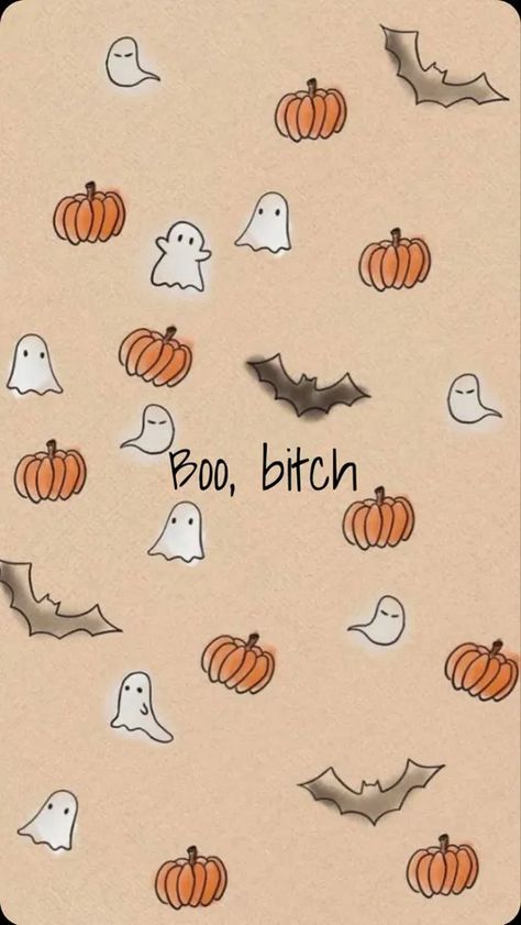 Download Boo Bitch Cute Halloween Iphone Wallpaper | Wallpapers.com Peppa Pig Wallpaper, Creepy Backgrounds, Halloween Wallpaper Iphone Backgrounds, Backgrounds Dark, Iphone Quotes, Backgrounds Girly, Halloween Wallpaper Cute, Quotes Black, Halloween Wallpapers