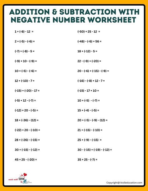 Addition And Subtraction Of Negative Numbers Worksheets | FREE Download Check more at https://kto5education.com/17527-2addition-and-subtraction-of-negative-numbers-worksheets/ Grade7 Math, Negative Numbers Worksheet, Mental Maths Worksheets, Math Olympiad, Basic English Sentences, Math Station, Numbers Worksheet, Holiday Worksheets, Decimals Worksheets