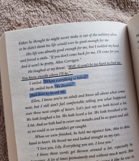 it ends with us - Colleen Hoover; chapter 17, page 214 ~everything is better in Boston~ It Ends With Us Chapter One, It Ends With Us Book Pages, Tears On A Book Page, Better In Boston It Ends With Us, It Ends With Us Annotations Chapter 1, Quotes From It Starts With Us, It Starts With Us Quotes Pages, It Ends With Us Pages, It Ends With Us Quotes Pages