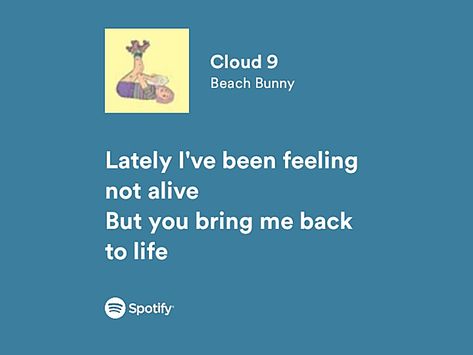 Cloud 9 Lyrics, Beach Bunny Lyrics, Cloud 9 Beach Bunny, Inspirational Quotes Confidence, Real Lyrics, Just Music, Great Song Lyrics, 9 Songs, Music Rap