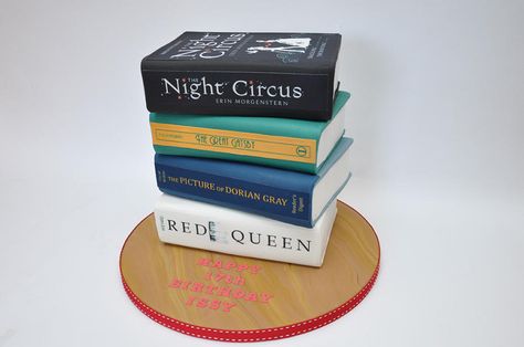 Books Galore - Cake by Sue Field Birthday Cake Book, Bookish Birthday, Best Birthday Cake, Birthday Planner, New Birthday Cake, Book Cakes, Teenager Birthday, Book Cake, Birthday Party For Teens