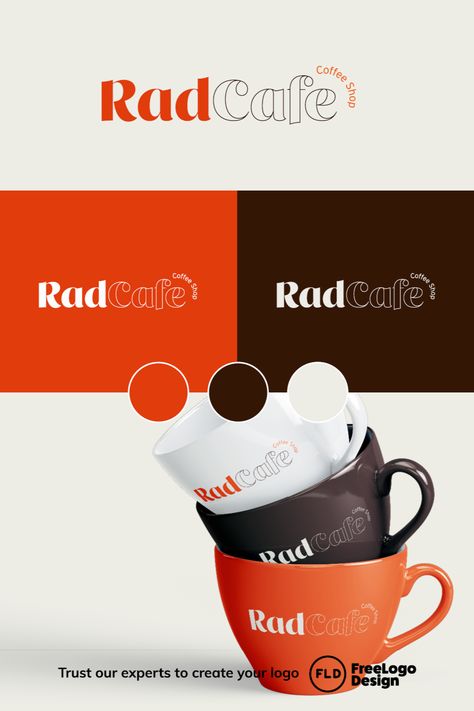 Inspiration for your coffee shop or restaurant logo using a warm color palette. Work with Free Logo Design team to get a custom logo for your coffee business or create one yourself using our easy-to-use logo maker. Logo Branding Color Palettes, Restaurant Logo Color Palette, Coffee Branding Color Palette, Coffee Bar Logo Design Ideas, Coffee Mug Logo, Coffee Shop Color Palette, Cafe Color Palette, Coffee Logo Design Ideas, Logo Branding Ideas