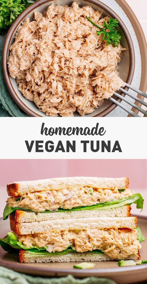 Tuna Vegan, Vegan Tuna Salad, Noodles Healthy, Smashed Chickpea, Chickpea Avocado, Vegan Tuna, Cake Pancakes, Tuna Salad Sandwich, Spicy Rice