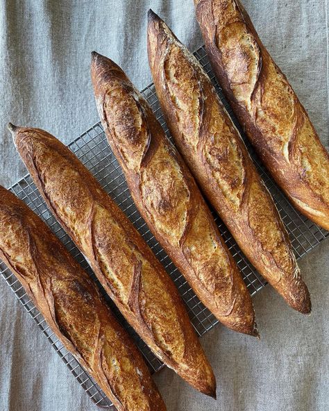 Baguette, Sourdough Baguette Recipe, Sourdough Baguettes, The Perfect Loaf, Baguette Recipe, Sourdough Bread Starter, Sourdough Starter Discard Recipe, Sourdough Pancakes, Baguette Bread