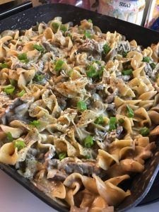 Beef Stroganoff Oven Beef Stroganoff, One Pot Beef Stroganoff, Cuts Of Steak, Easy Beef Stroganoff, Beef Stroganoff Easy, Potted Beef, Easy Oven, Pan Meals, Beef Stroganoff