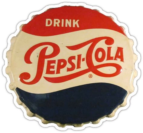 Tie Dye Vinyl, Vintage Food Labels, Pepsi Vintage, Pepsi Logo, American Stickers, Retro Signs, Coca Cola Decor, Retro Logo Design, Sticker Bomb