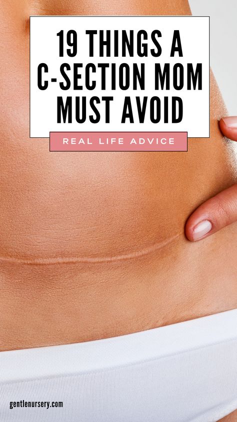 Whether you are recently recovering from a C-Section or have one coming up its a good idea to be prepared! Once you've had your C-section, there are some important things to avoid to allow your body to recover from surgery. I've included a list of 19 things to avoid to help you heal and recover faster after your c-section. | C section recovery tips, C section essentials, preparing for a scheduled c section. postpartum care, postpartum recovery Postpartum After C Section, After C Section Care, Cesarian Section Tattoo, Recovery After C Section, Cesarian Section Recovery, After C Section Recovery Tips, 1 Week Postpartum, C Section Post Partum Essentials, Csection Postpartum Care