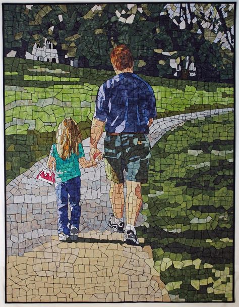 Learn how Heidi Proffetty creates beautiful mosaic art quilts Tela, Patchwork, Mosaic Quilts, Mosaic Quilt, Quilt Layers, International Quilt Festival, Nancy Zieman, The Quilt Show, Photo Editing Programs