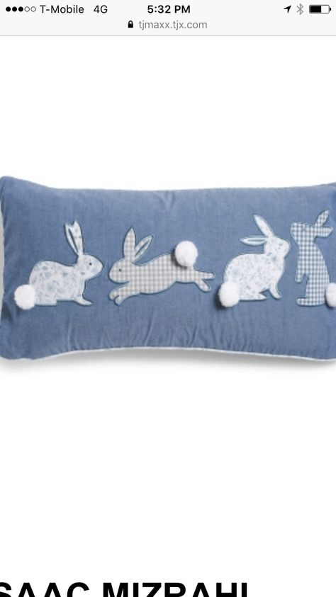 Rabbits, Easter, Sewing, Pillows, Rabbit Lover, Appliqué Patch, Pom Pom, Sewing Crafts, Not Found