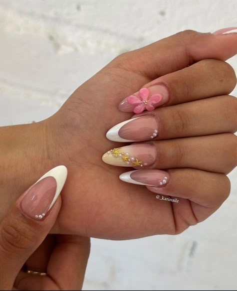 Hawaii Nails, Girly Acrylic Nails, Classy Acrylic Nails, Vacation Nails, Nail Sets, Pink Acrylic Nails, Fire Nails, Funky Nails, Dream Nails