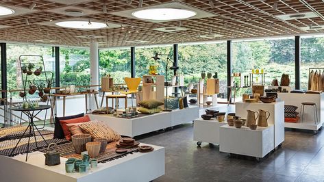 Eight of the best museum shops in the world | The Week Portfolio Museum Architect, Gift Shop Interiors, Museum Cafe, Danish Architecture, Louisiana Museum, Museum Gift Shop, Museum Gift, Museum Store, Shop Layout