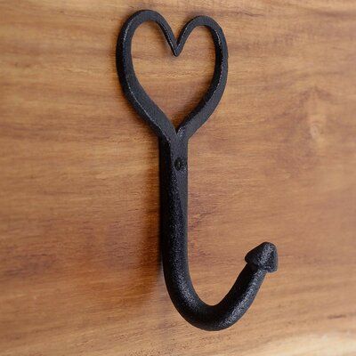 Hamptons Style Bedrooms, Wrought Iron Hooks, Victorian Hallway, Country Style Bedroom, Towel And Robe Hooks, Wall Mounted Hooks, Iron Hook, Robe Hooks, Iron Heart