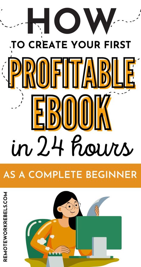 Interested in making passive income from eBooks? Once an eBook is created, you can sell it over and over again. Follow this guide on how to create and sell an eBook in 24 hours, even with no experience. How to make money from eBooks | Make money selling eBooks. Making Money Writing Ebooks, How To Sell Books Online Tips, How To Make An Ebook In Canva, Ebook Topics That Sell, How To Create Ebook, How To Make An Ebook, How To Create An Ebook In Canva, How To Sell Ebooks, Ebook Topics Ideas