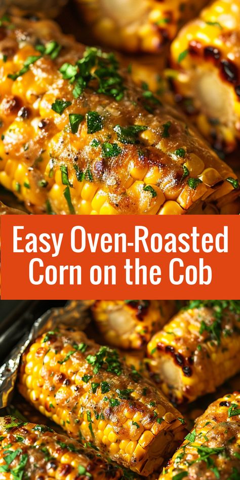 Try this easy oven-roasted corn on the cob recipe! Sweet and flavorful, perfect for any meal. Frozen Corn On The Cob In The Oven, Street Corn In Oven, Corn On The Cob In The Oven, Cajun Corn On The Cob, Microwave Chicken Recipes, Best Corn On The Cob Recipe, Frozen Corn On The Cob, Corn Recipes Cob, Corn On The Cob Recipes