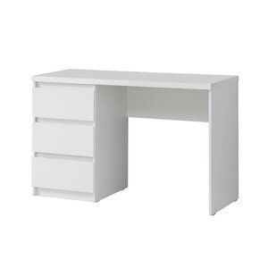 Ebern Designs Snake Desk | Wayfair.co.uk Type Writing, Room Wishlist, Ikea Desk, Apartment Dining, White Desk, Room Redesign, Room Desk, White Desks, Minimalist Room