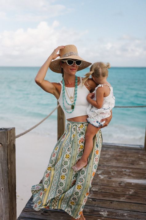 Mermaid Moments - Julia Berolzheimer Mom Beach Vacation Outfits, Marine Motifs, Beach Mom, Charleston Style, Julia Berolzheimer, Beach Vacation Outfits, Summer Outfits For Moms, Mermaid Inspired, Mama Style