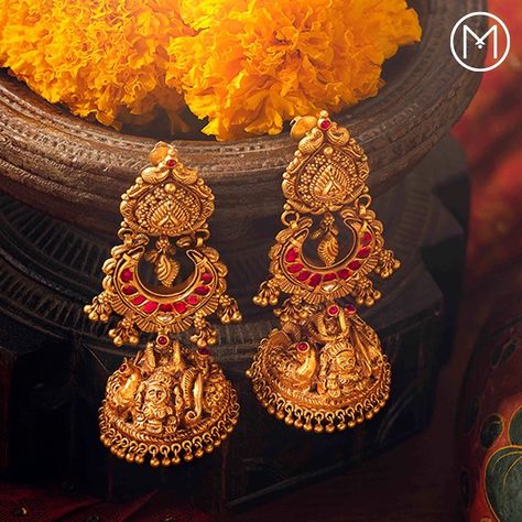 Antique Gold Jumka Indian, Long Jhumka Earrings Gold Indian, Gold Jhumki New Design, Antique Jumka Gold, Antique Jhumkas Gold Temple Jewellery, Latest Jhumka Designs Gold 10 Grams, Jhumki Designs Gold Indian Bridal, Gold Jumkas Antiques, Grt Jewellers Necklace Set