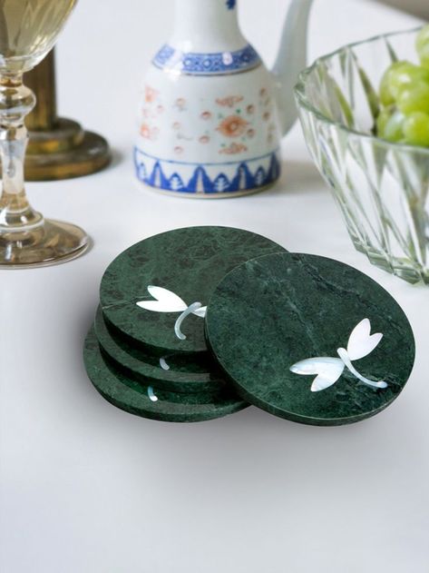 AN AMALGAMATION OF NATURAL STONES
PUT TOGETHER BY EXPERT ARTISANS Coffee Coasters, Mother Of Pearl Inlay, Tea Coaster, Pearl Inlay, Marble Inlay, Marble Coasters, Wooden Mirror, Unique Wedding Gifts, Stone Inlay