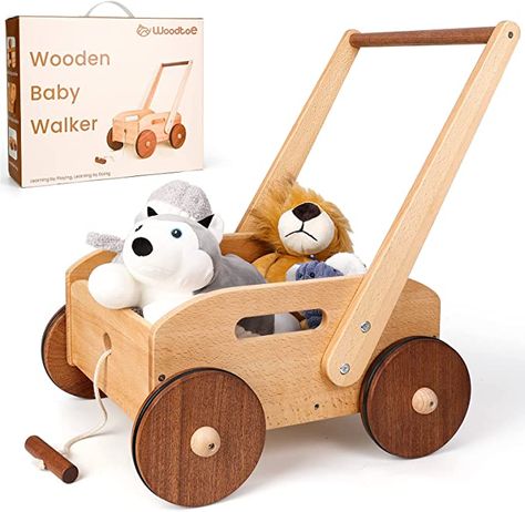 Woodtoe Wooden Baby Walker, Adjustable Speed Push Toys for Babies Learning to Walk, Natural Wood Push and Pull Learning Walking Educational Toys Gift for Toddler Boy Girl 1 2 3(Patent Protection) Wooden Baby Walker, Walker Toys, Toys For Babies, Toddler Boy Gifts, Toddler Christmas Gifts, Push And Pull, Push Toys, Birthday Toys, Kids Gift Guide