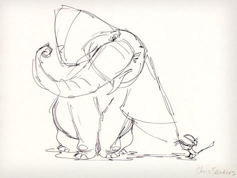 Lion Illustration Design, Rough Drawing, Chris Sanders, Elephant Illustration, Lion King Art, Disney Concept Art, Disney Sketches, King Art, Elephant Art