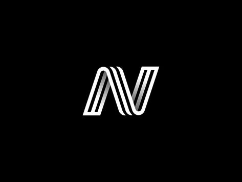 This logo was meant to be designed as an "N" mark but ends up looking like an "AV" because of the excess drop shadows. These are not necessary at all and hinder the readability of the logo. As I have mentioned previously, this would not replicate well at small sizes and one colour application. Abbreviation Logo, N Typography, Flow Logo, Letter N Logo, Logo Typo, N Logo Design, Logo Motion, Dental Logo Design, The Letter N