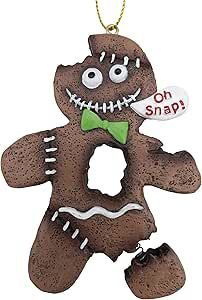 Scary Gingerbread Man, Spooky Ornaments, Halloween Christmas Tree, Monster Cookie, Zombie Monster, Painted Ornament, Oh Snap, Broken Leg, Fashion Toys