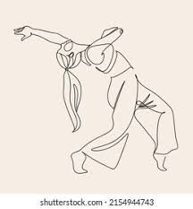 3,114 Contemporary Dance Drawing Images, Stock Photos & Vectors | Shutterstock Dance Images Art, Contemporary Dance Painting, Contemporary Dance Tattoo, Fine Line Dancer Tattoo, Dancing Figure Drawing, Dancing People Tattoo Simple, Two People Dancing Tattoo Simple, Jazz Tattoo Ideas, Contemporary Dance Drawing