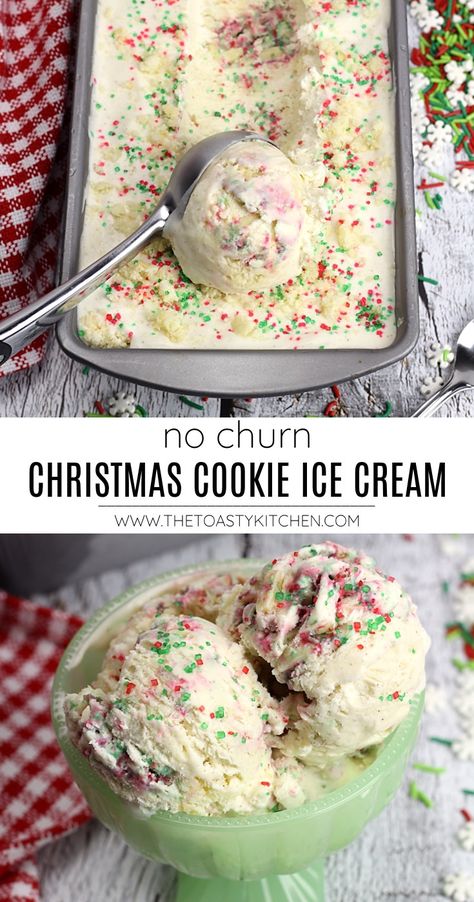 Cookies White Chocolate, Homemade Ice Cream Recipes Machine, Rustic Wreaths, Christmas Ice Cream, Ice Creamery, Ice Cream Recipes Machine, Make Dessert, Cookie Ice Cream, Chocolate Pieces