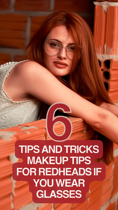 Wearing glasses doesn’t mean you can’t wear gorgeous makeup, and wearing makeup doesn’t mean you need contacts. Here are some of our tips and tricks for wearing makeup with your glasses. Makeup Ideas Redhead, Ginger Hair Makeup Ideas, Warm Autumn Makeup Looks, Natural Makeup For Redheads, Redhead With Glasses, Ginger Makeup Looks, Redhead Makeup Looks, Red Head Makeup Looks, Makeup Looks For Redheads