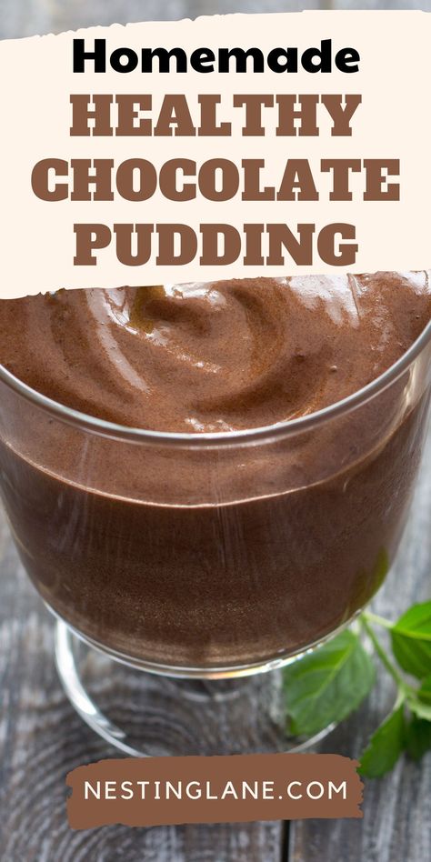 Healthy Homemade Chocolate Pudding: Enjoy this quick and easy dessert, featuring almond milk and cocoa, ready in just 10 minutes. Perfect for a healthy treat. Homemade Chocolate Pudding Recipe, Homemade Healthy Chocolate, Home Made Pudding, Healthy Cocoa, Dairy Free Pudding, Easy Chocolate Pudding, Healthy Chocolate Pudding, Chocolate Pudding Recipe, Cocoa Powder Recipes