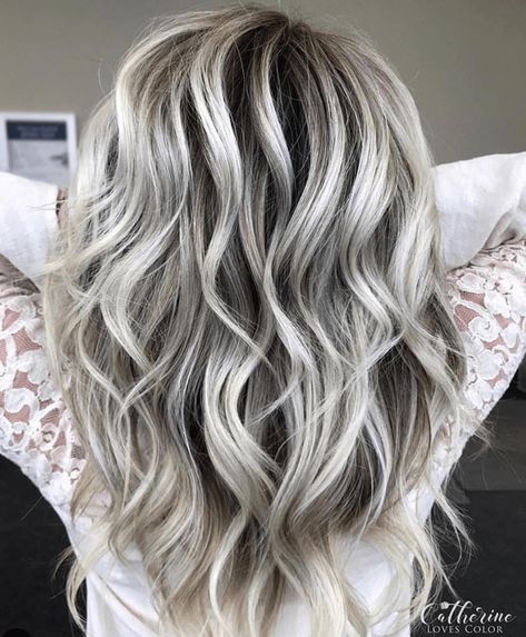 Hello Ice Queen: Over 200 Gorgeous Photos of Silver Hair Color Inspo [ New for 2019! ] - I Spy Fabulous Silver Ash Hair, Dark Silver Hair, Silver Blue Hair, Silver Hair Dye, Gray Highlights, Silver Ombre Hair, Silver Hair Highlights, Ashy Hair, Silver White Hair